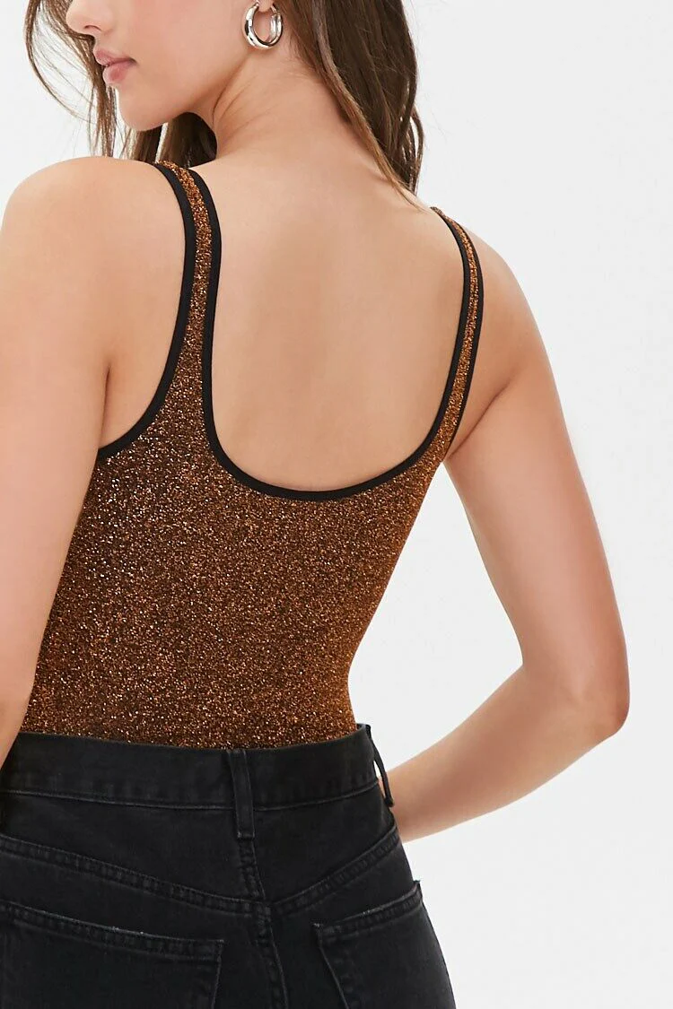 Metallic Thong Bodysuit - Image 3