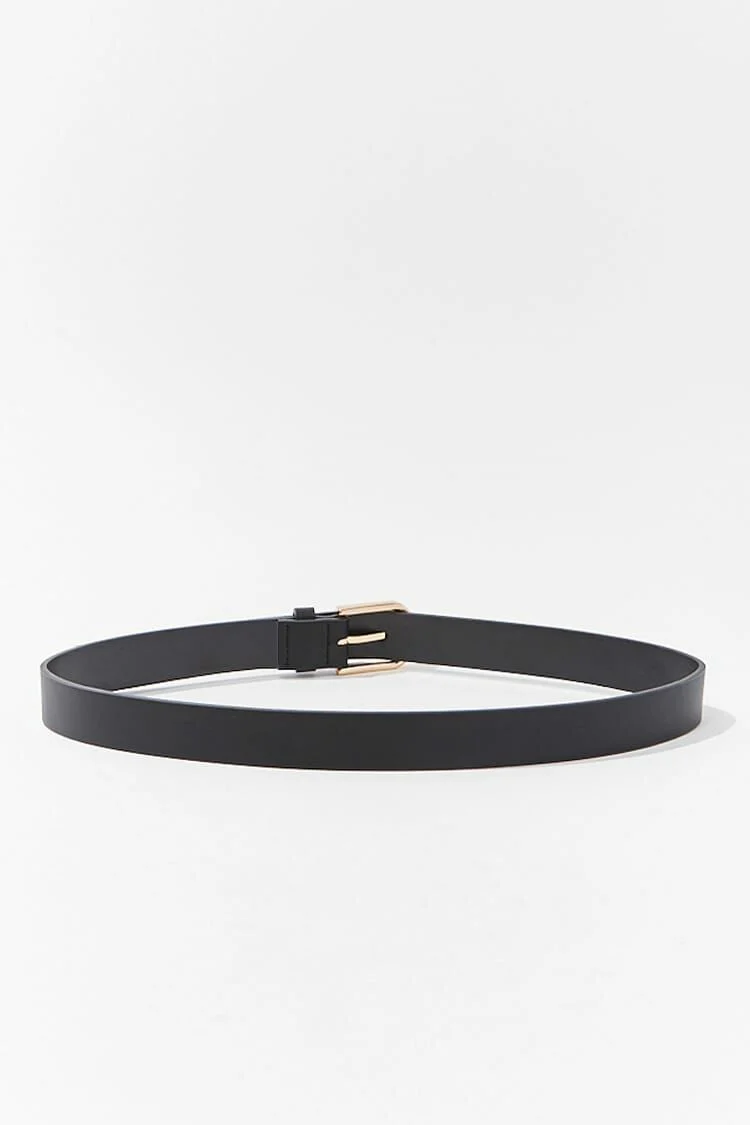 Faux Leather Buckle Belt - Image 11