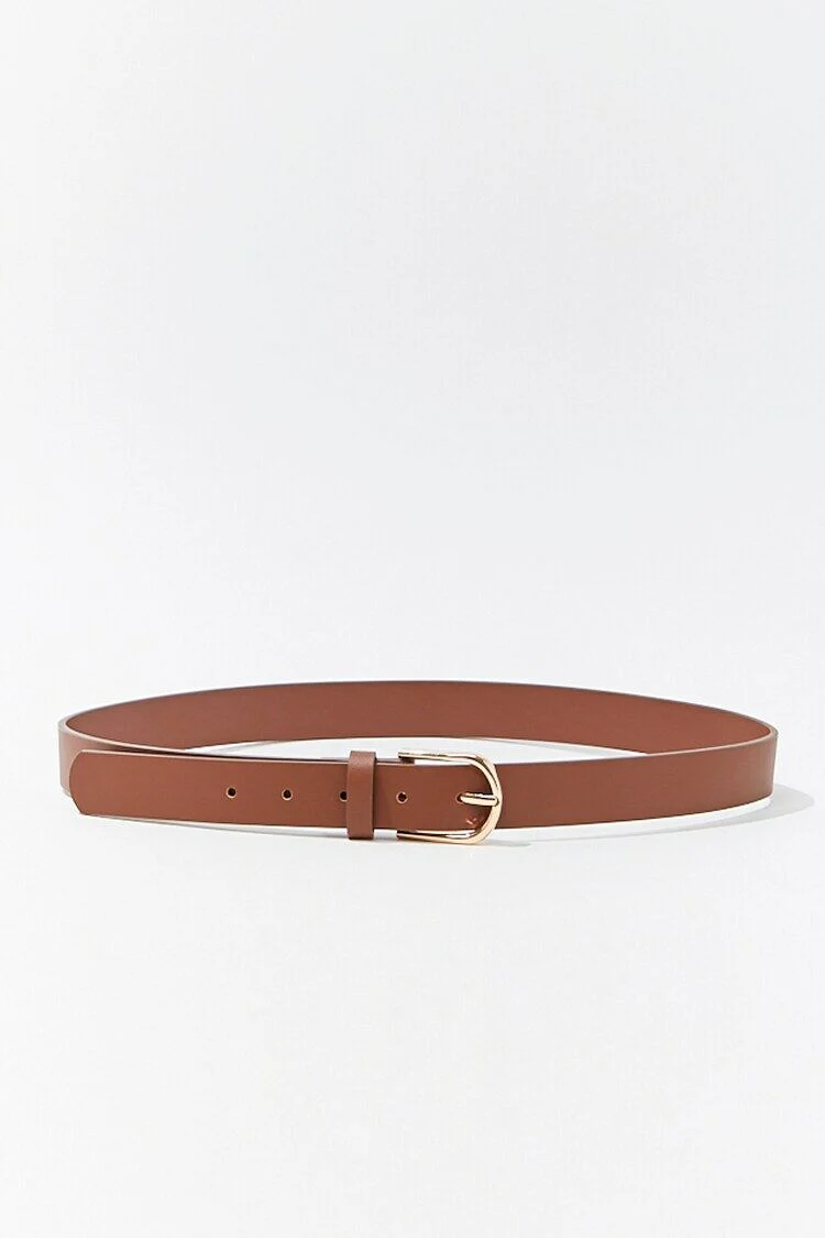 Faux Leather Buckle Belt - Image 12