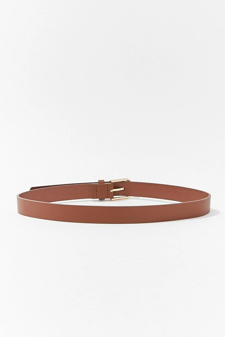 Faux Leather Buckle Belt - Image 13