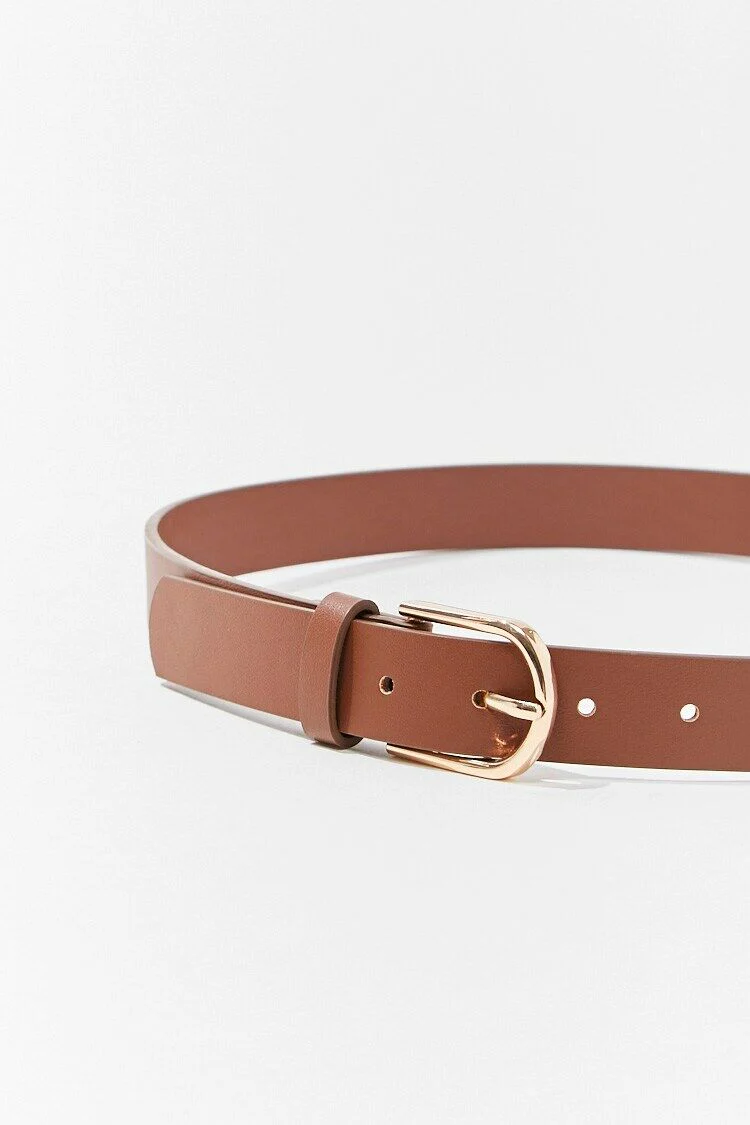 Faux Leather Buckle Belt - Image 14