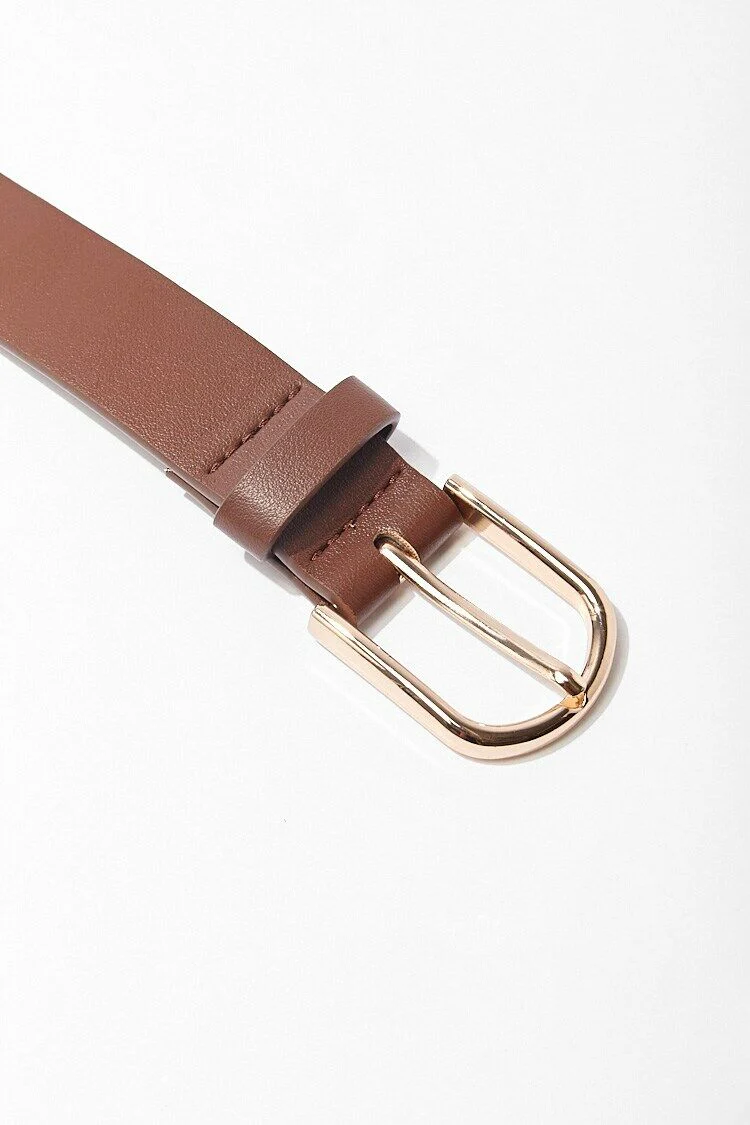 Faux Leather Buckle Belt - Image 15