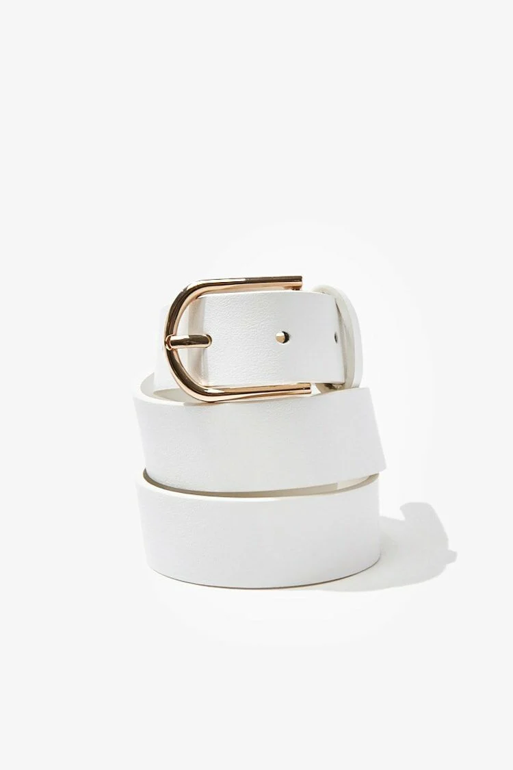 Faux Leather Buckle Belt - Image 16