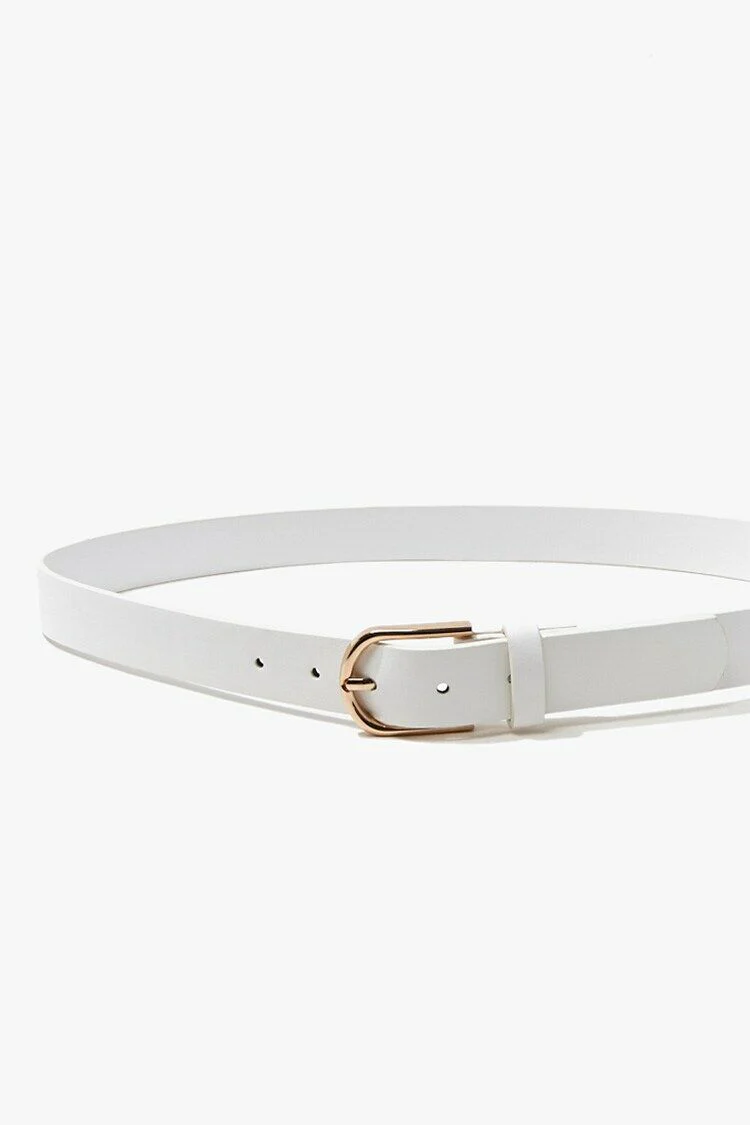 Faux Leather Buckle Belt - Image 17