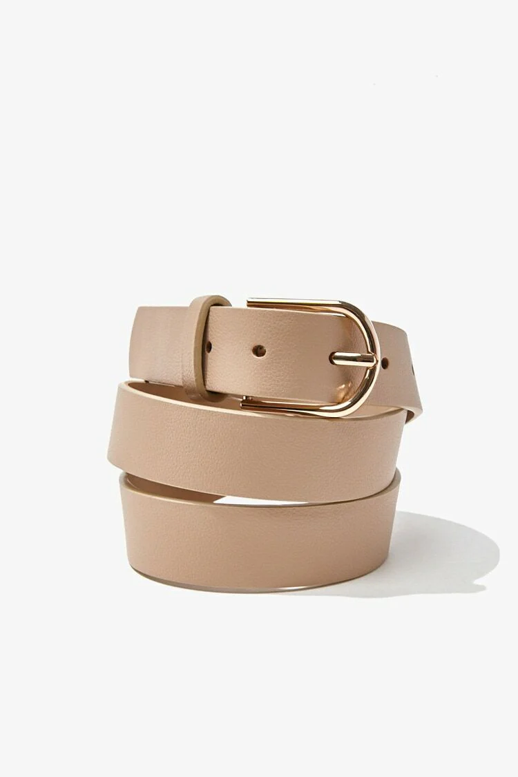 Faux Leather Buckle Belt - Image 18
