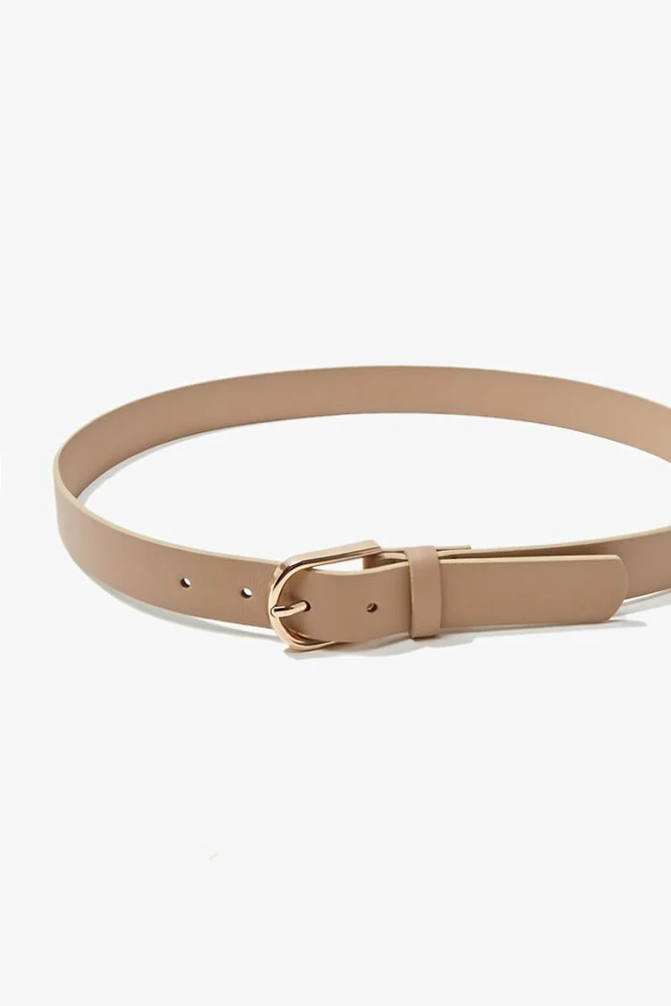 Faux Leather Buckle Belt - Image 19