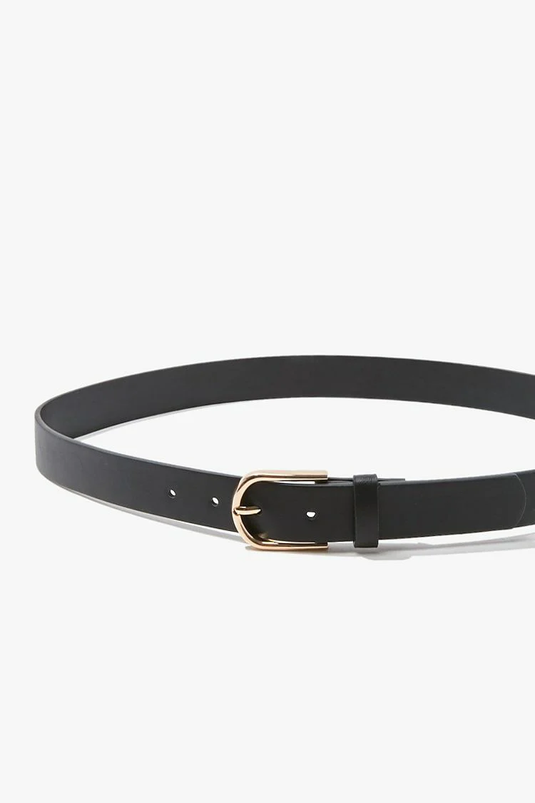 Faux Leather Buckle Belt - Image 4