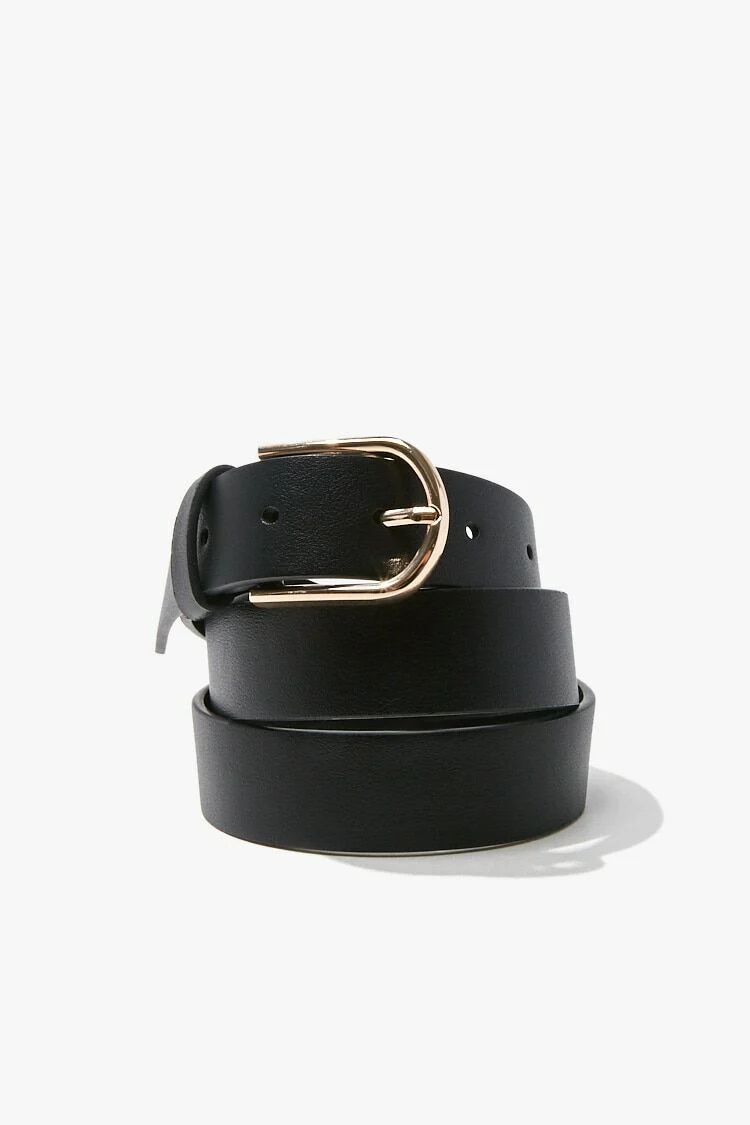 Faux Leather Buckle Belt - Image 6