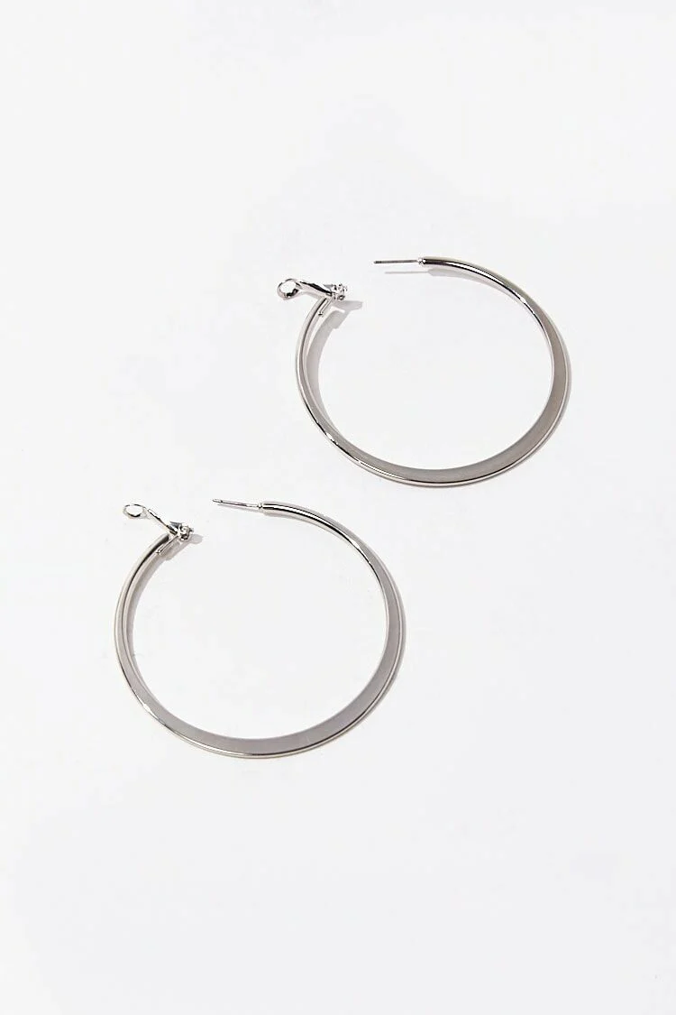 Flat Hoop Earrings - Image 6
