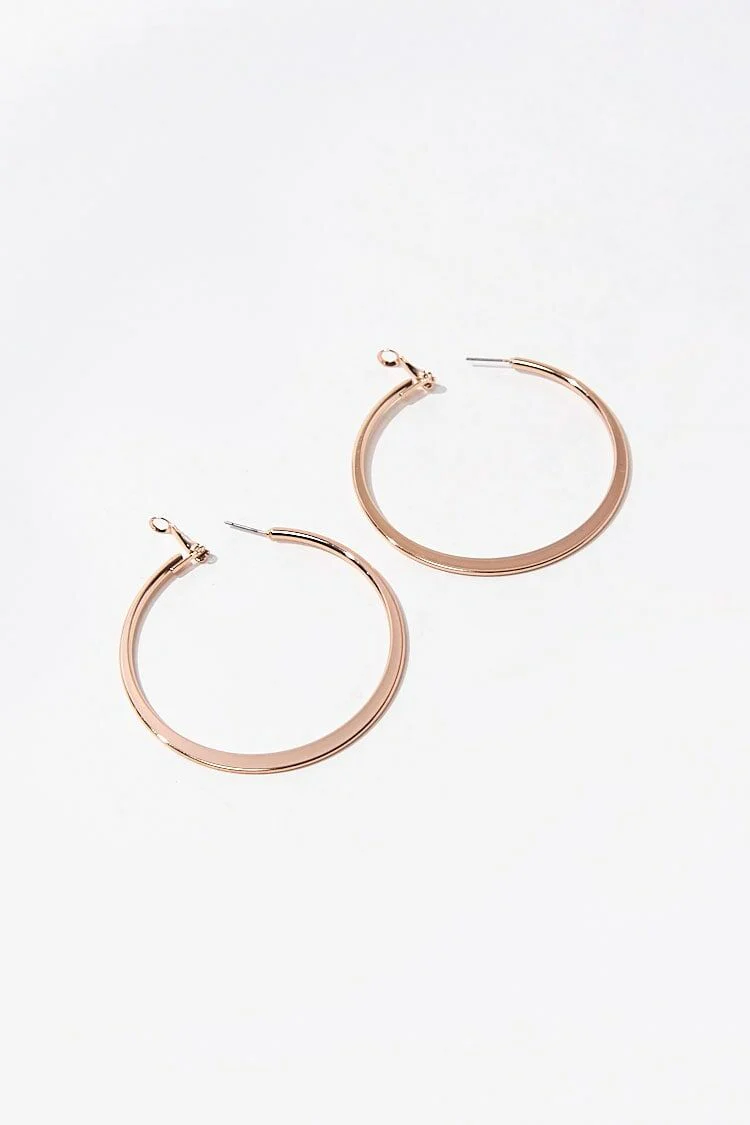 Flat Hoop Earrings - Image 9