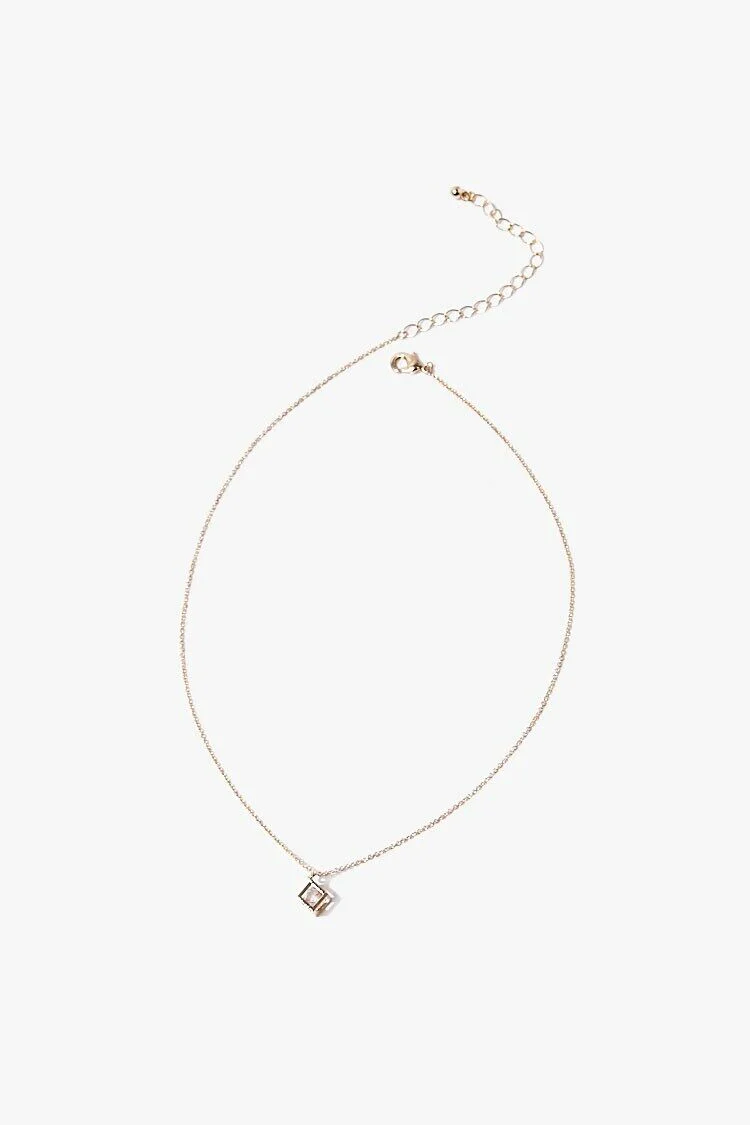 Cube Charm Necklace - Image 3