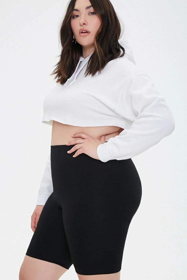 Plus Size High-Rise Biker Shorts - Image 3