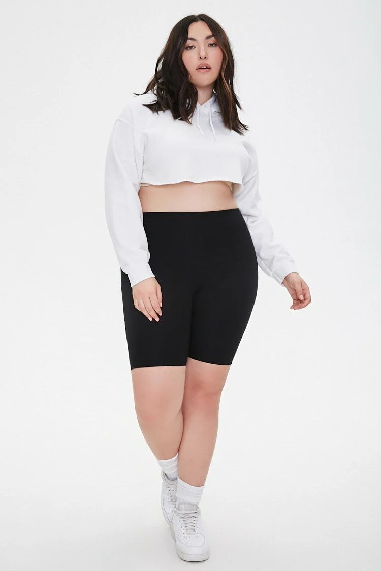 Plus Size High-Rise Biker Shorts - Image 5