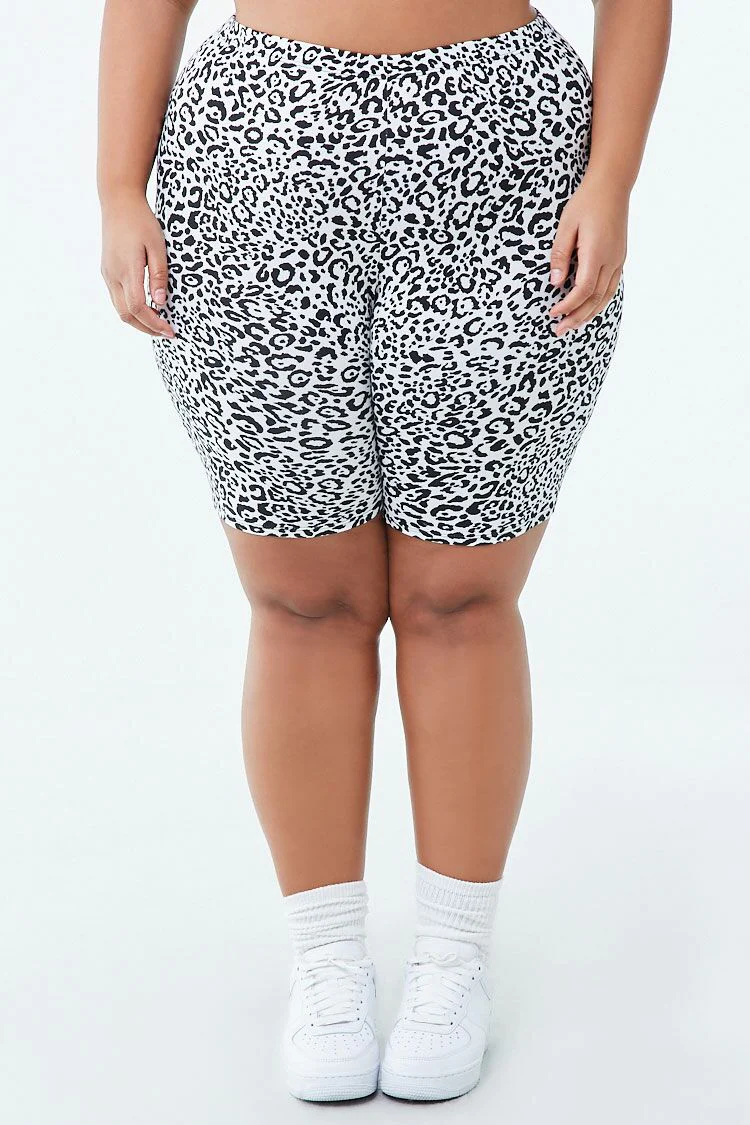 Plus Size Jaguar Biker Shorts - Image 2