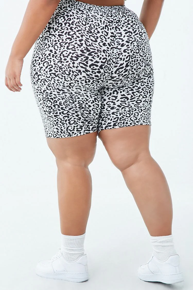 Plus Size Jaguar Biker Shorts - Image 4