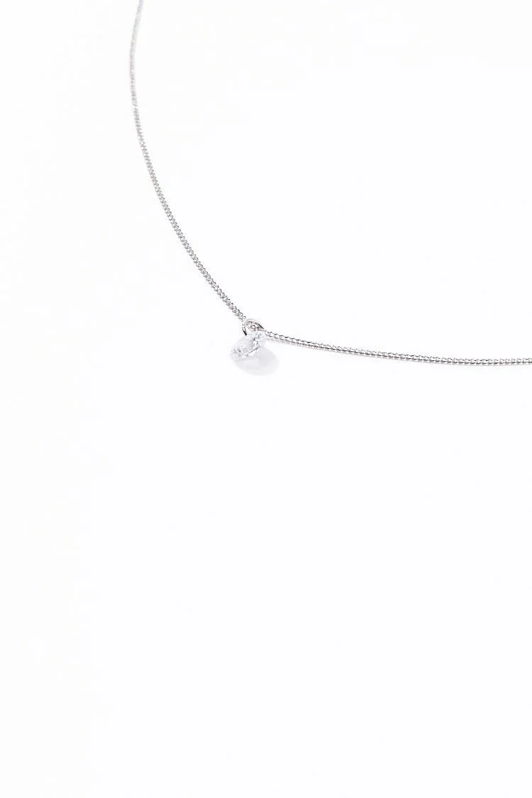 CZ Stone Charm Necklace - Image 5