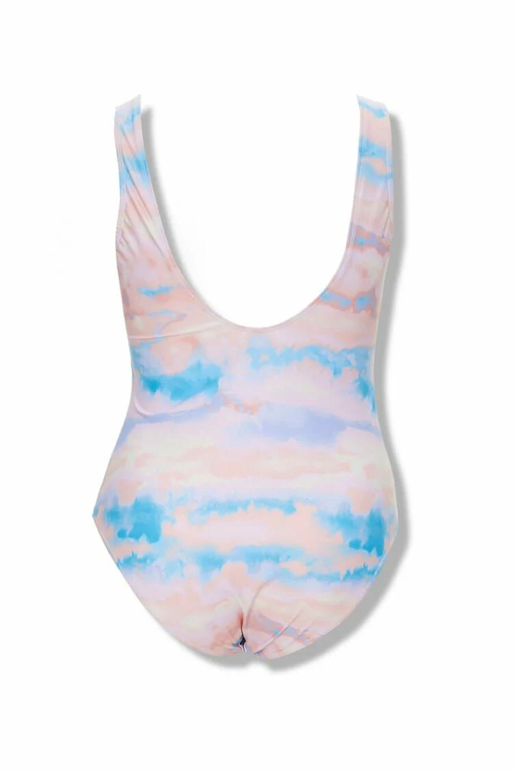 Plus Size Cloud Wash One-Piece Swimsuit - Image 2
