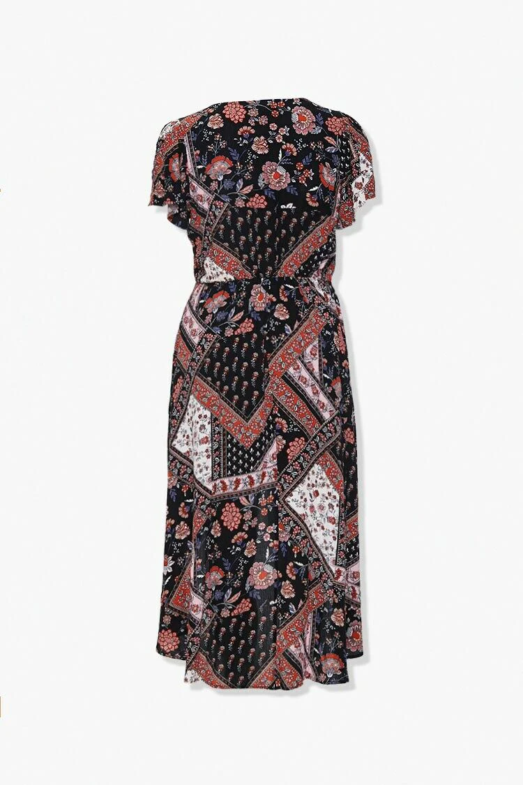 Plus Size Floral Button-Front Dress - Image 2