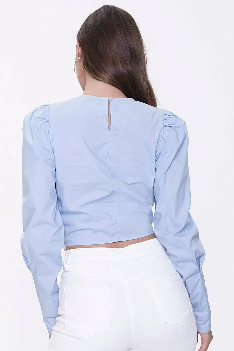 Drawstring Crop Top - Image 3