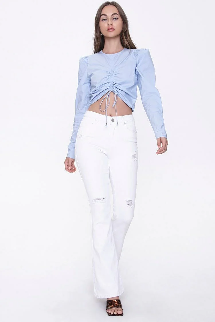 Drawstring Crop Top - Image 4
