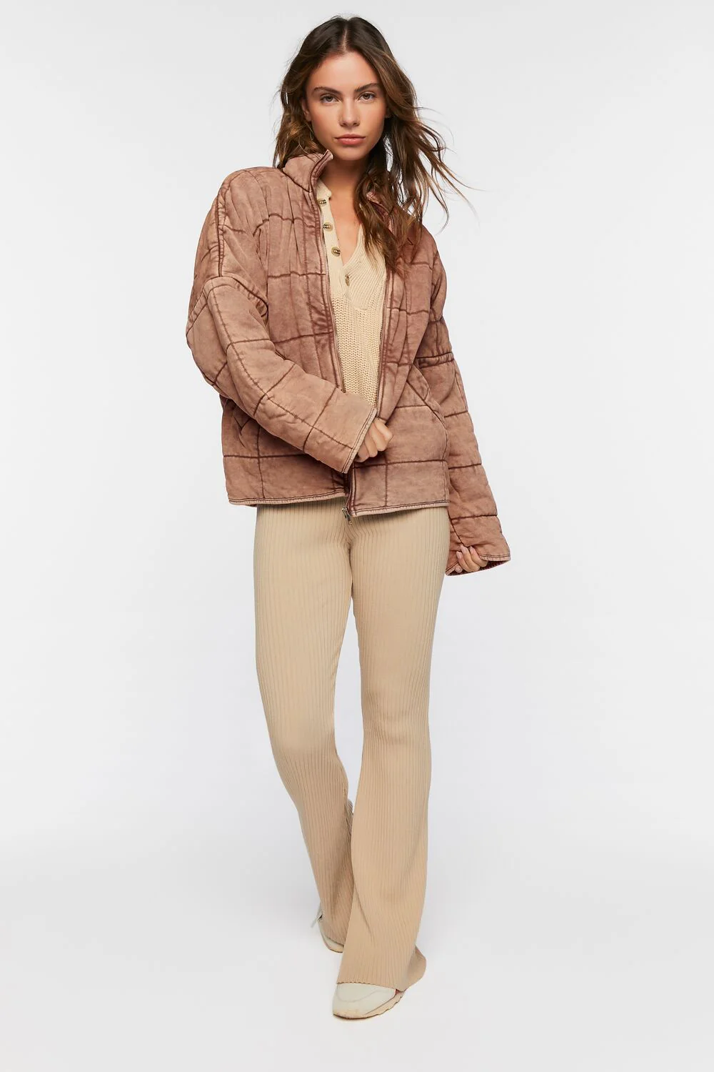 Quilted Zip-Up Jacket - Image 22