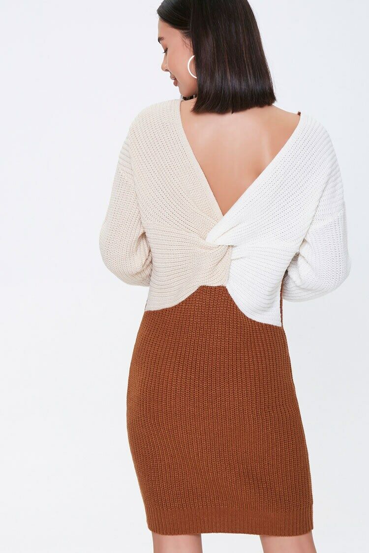 Colorblock Twist-Front Dress - Image 4