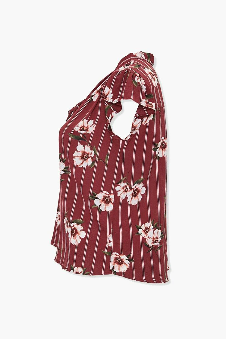 Plus Size Floral Print Top - Image 2