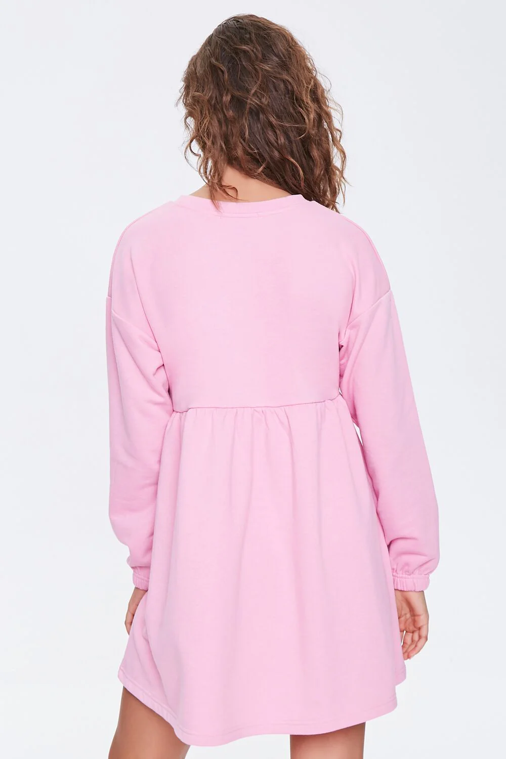 Fleece Drop-Sleeve Mini Dress - Image 3