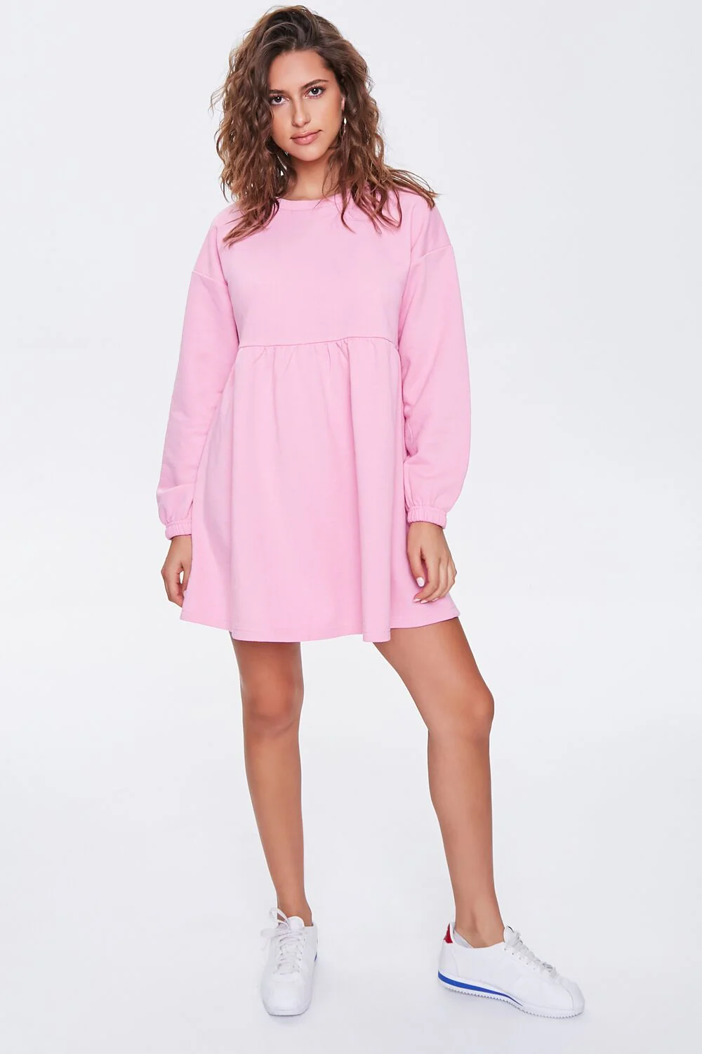 Fleece Drop-Sleeve Mini Dress - Image 4