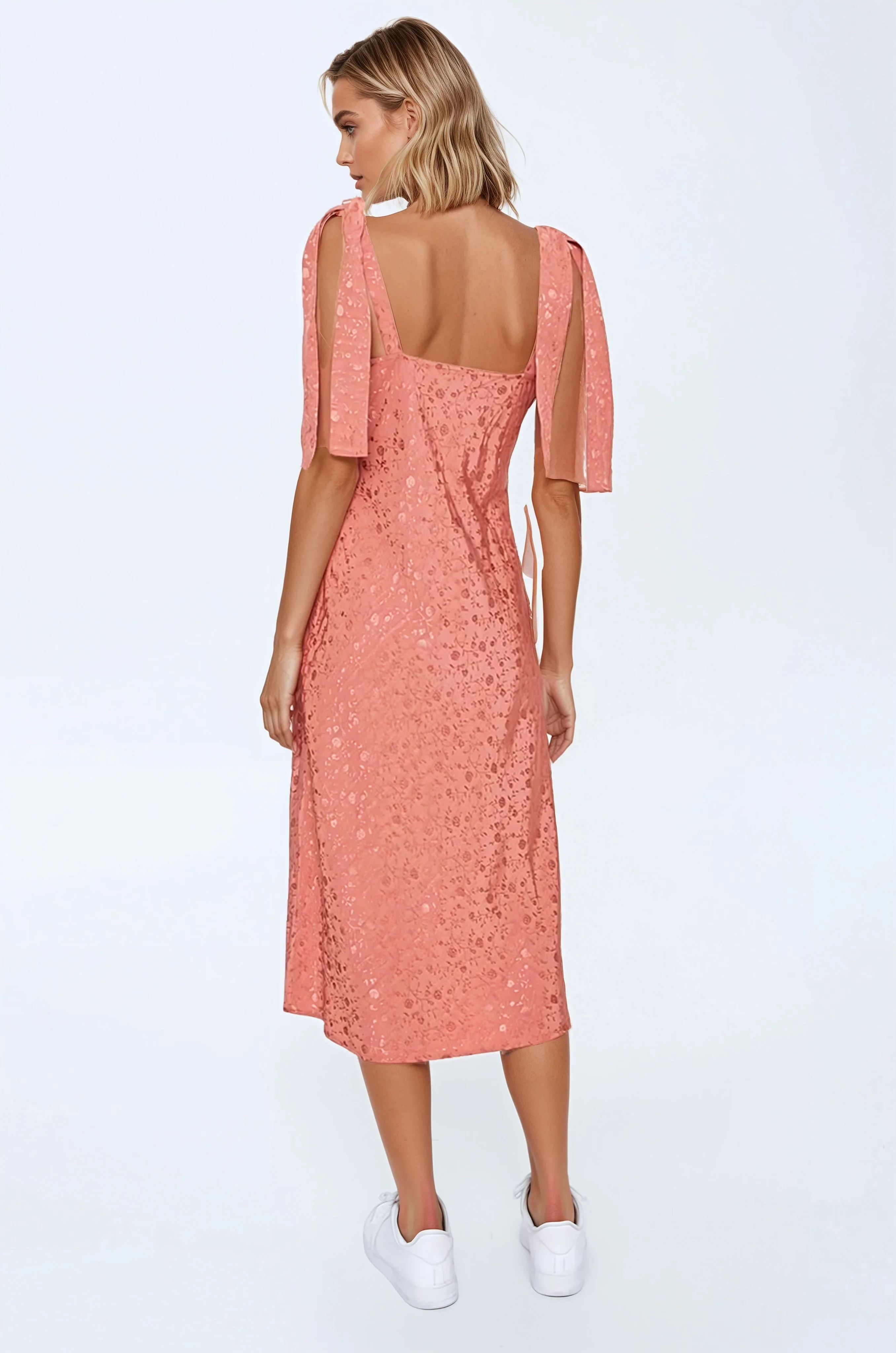 Floral Cowl Neck Midi Dress - Image 5