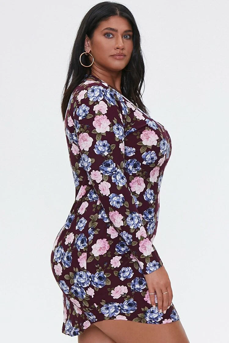 Plus Size Cutout Bodycon Dress - Image 2
