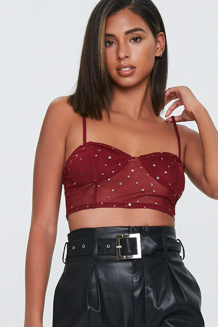 Moon & Stars Cropped Cami - Image 5