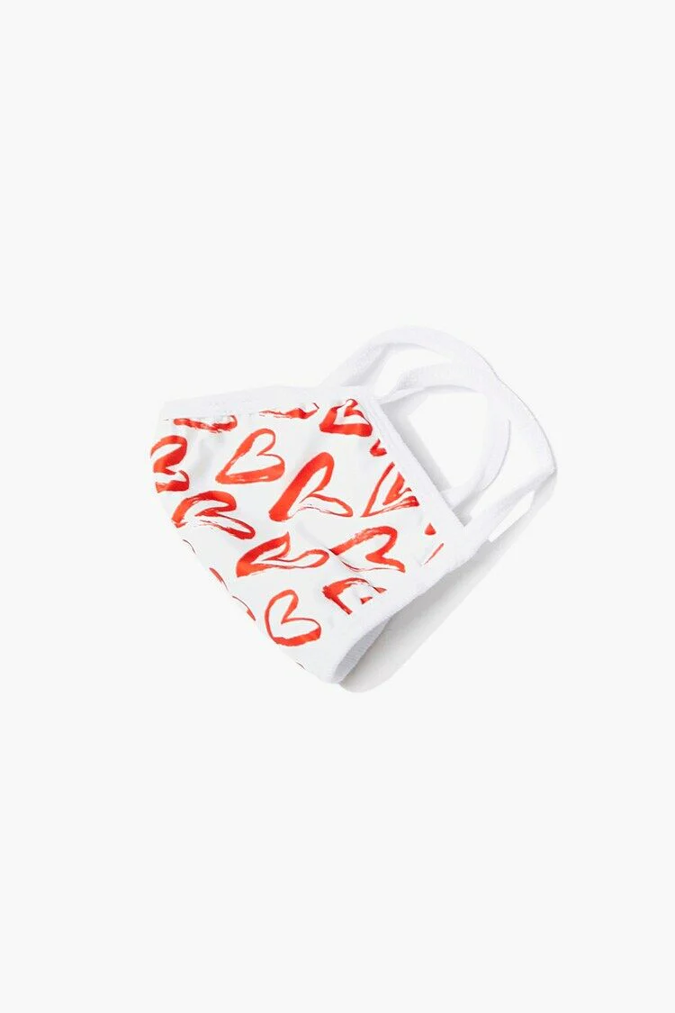 Heart Print Face Mask - Image 2