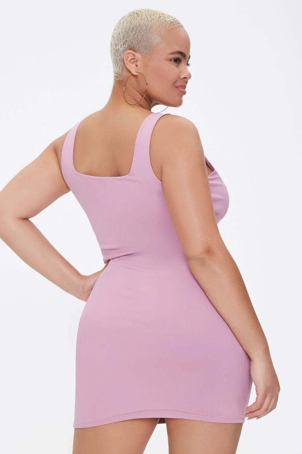 Plus Size Square-Neck Bodycon Dress - Image 3