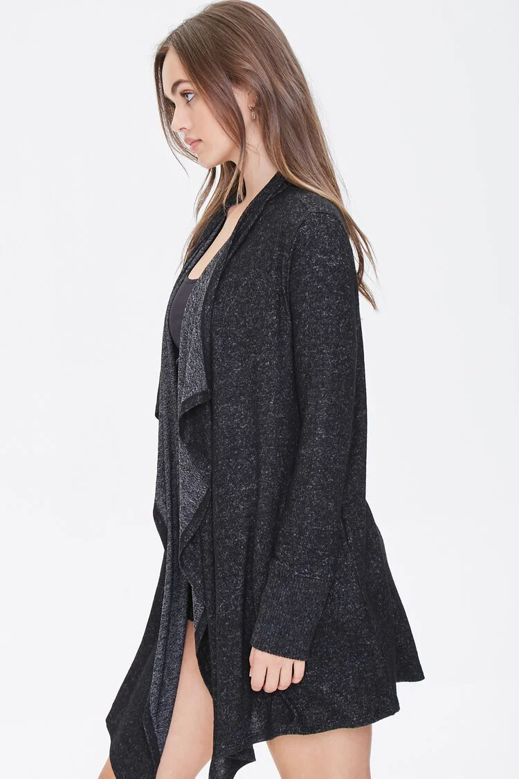 Heathered Draped-Front Robe - Image 2