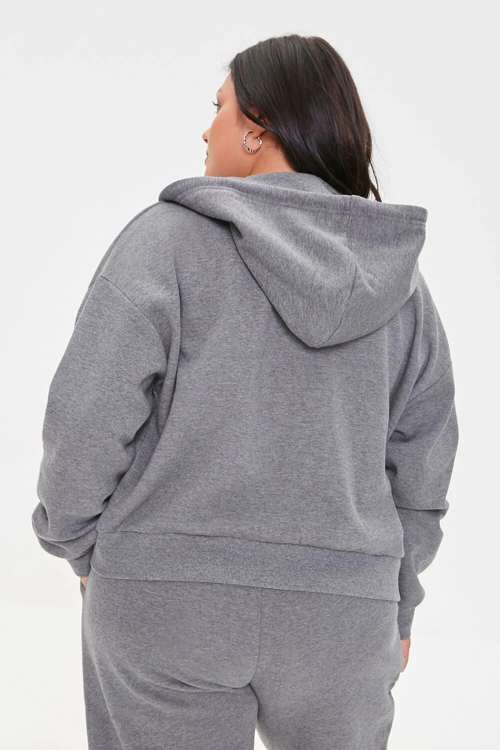 Plus Size French Terry Zip-Up Hoodie - Image 12
