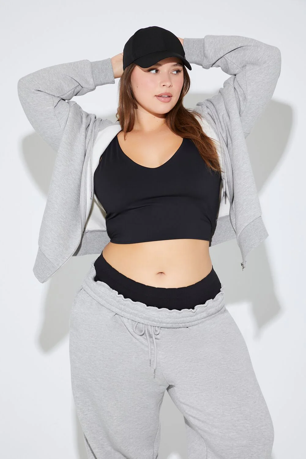 Plus Size French Terry Zip-Up Hoodie - Image 27