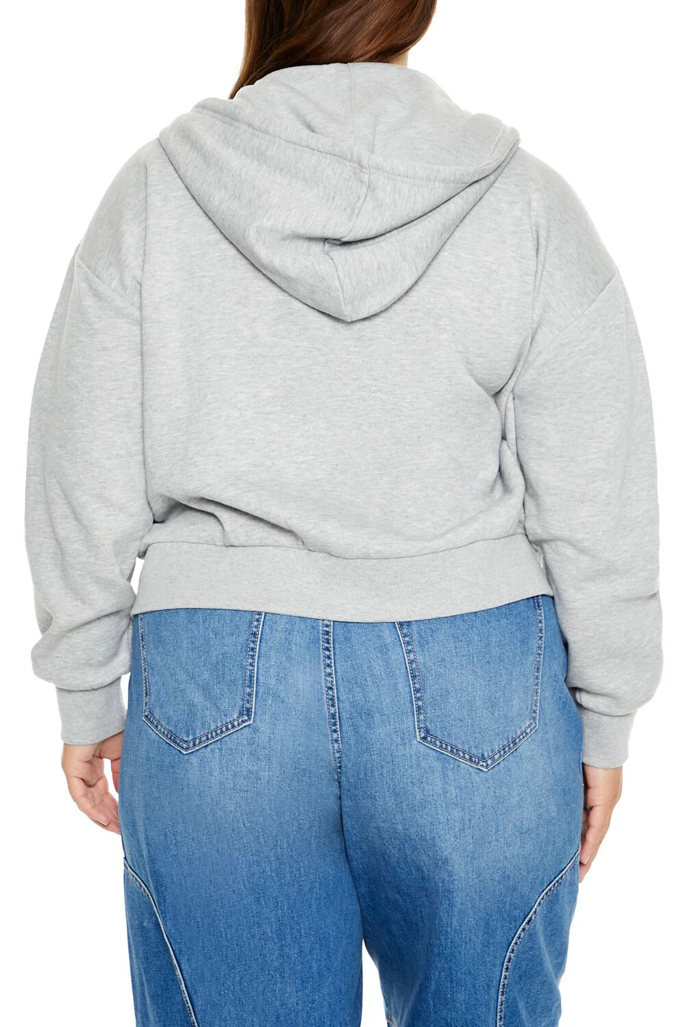 Plus Size French Terry Zip-Up Hoodie - Image 31
