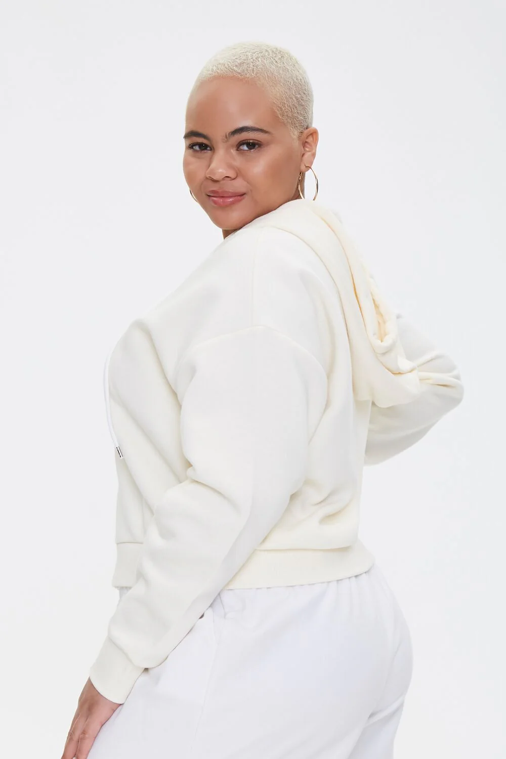 Plus Size French Terry Zip-Up Hoodie - Image 35