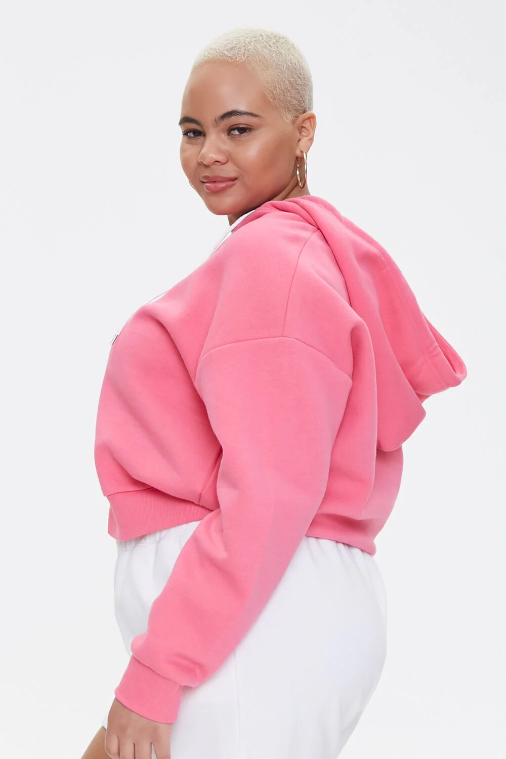 Plus Size French Terry Zip-Up Hoodie - Image 43