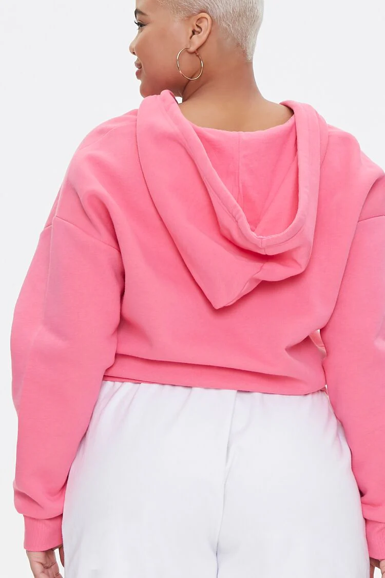 Plus Size French Terry Zip-Up Hoodie - Image 44