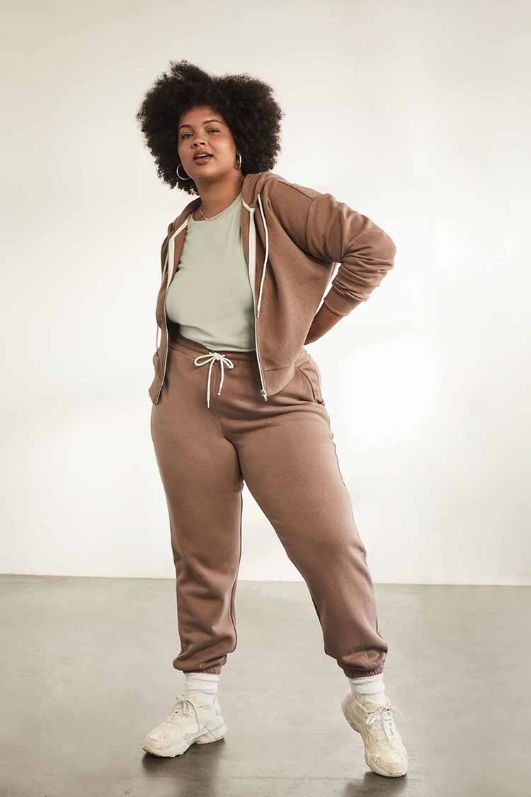 Plus Size French Terry Zip-Up Hoodie - Image 72