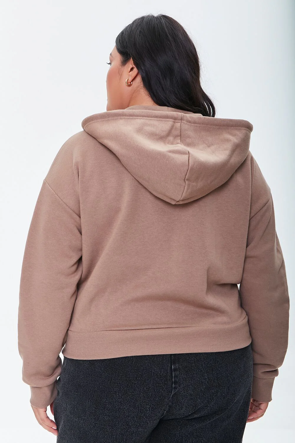 Plus Size French Terry Zip-Up Hoodie - Image 74