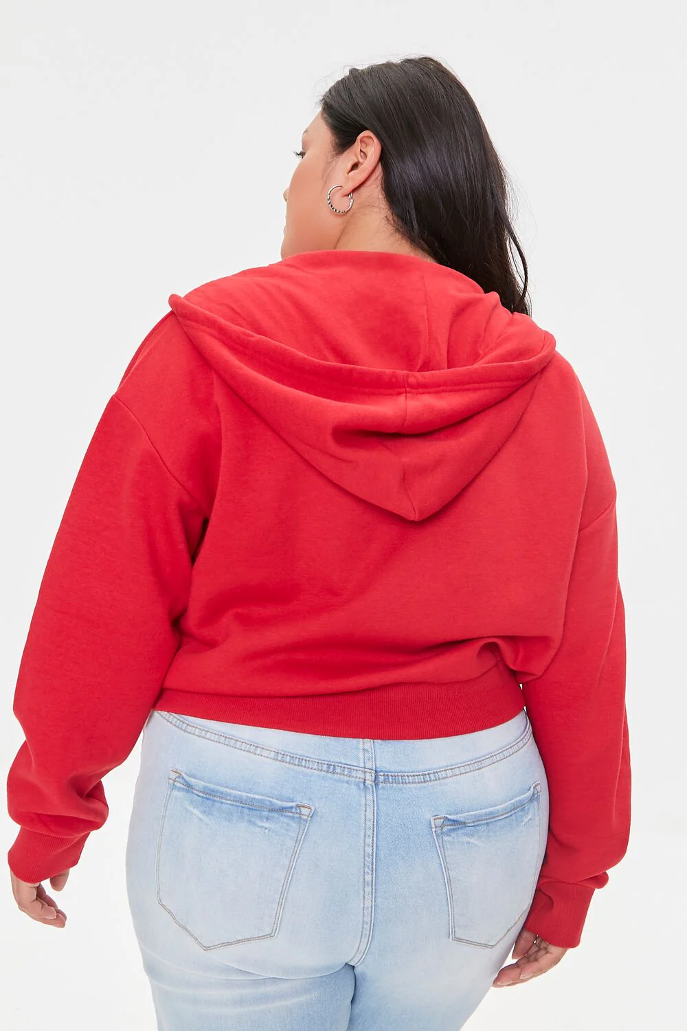 Plus Size French Terry Zip-Up Hoodie - Image 8