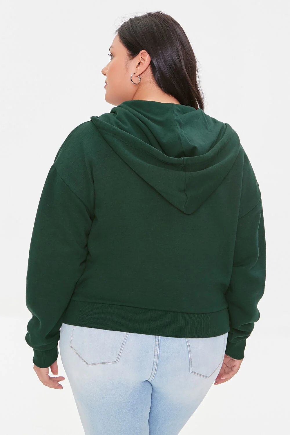 Plus Size French Terry Zip-Up Hoodie - Image 80