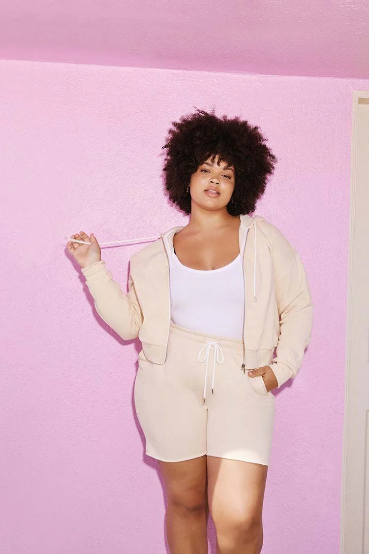 Plus Size French Terry Zip-Up Hoodie - Image 82