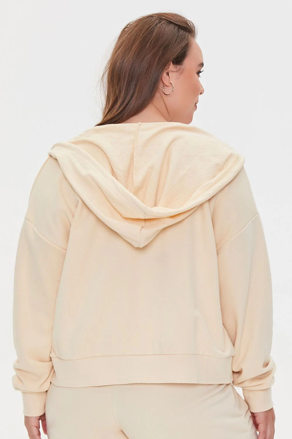 Plus Size French Terry Zip-Up Hoodie - Image 84