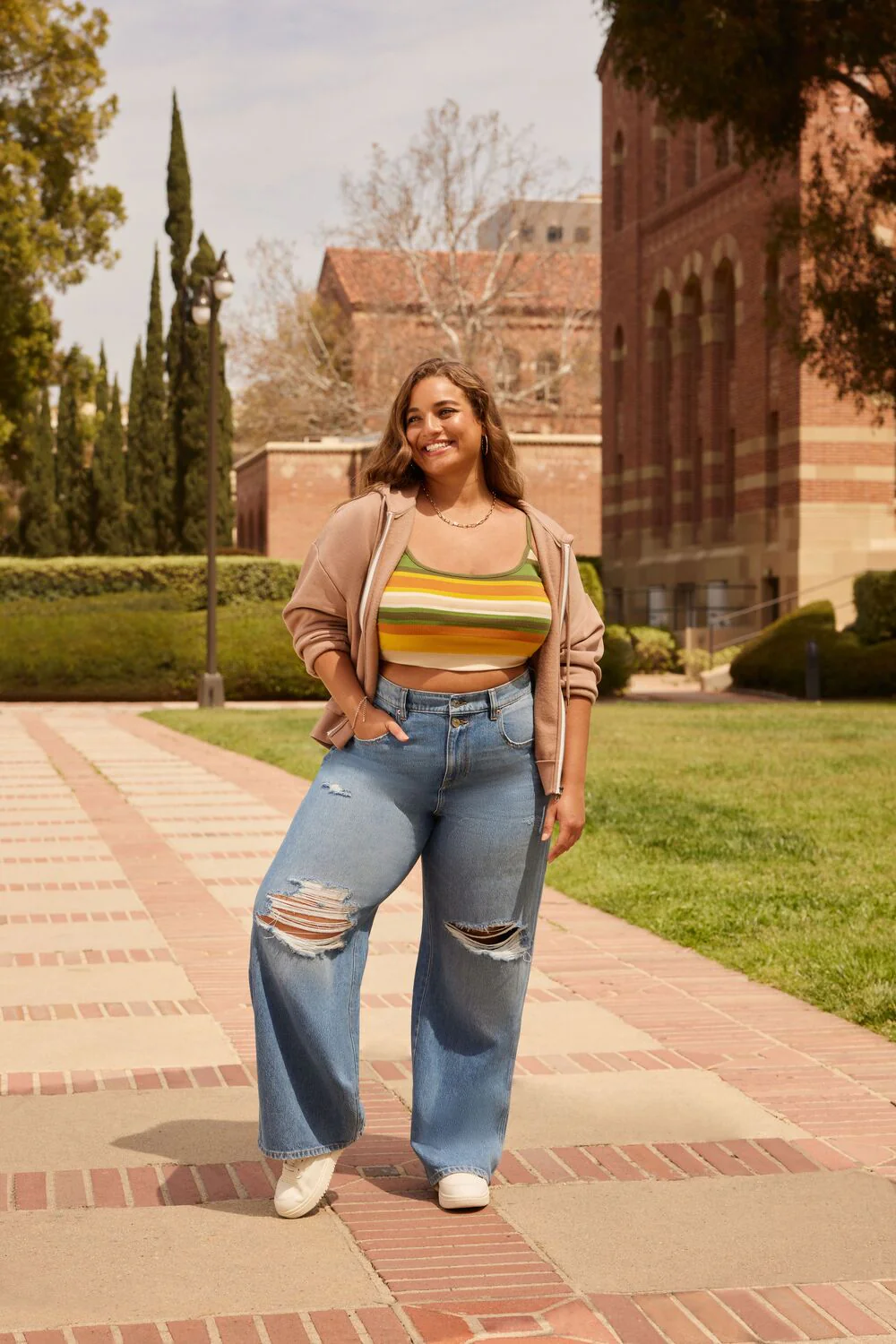 Plus Size French Terry Zip-Up Hoodie - Image 91