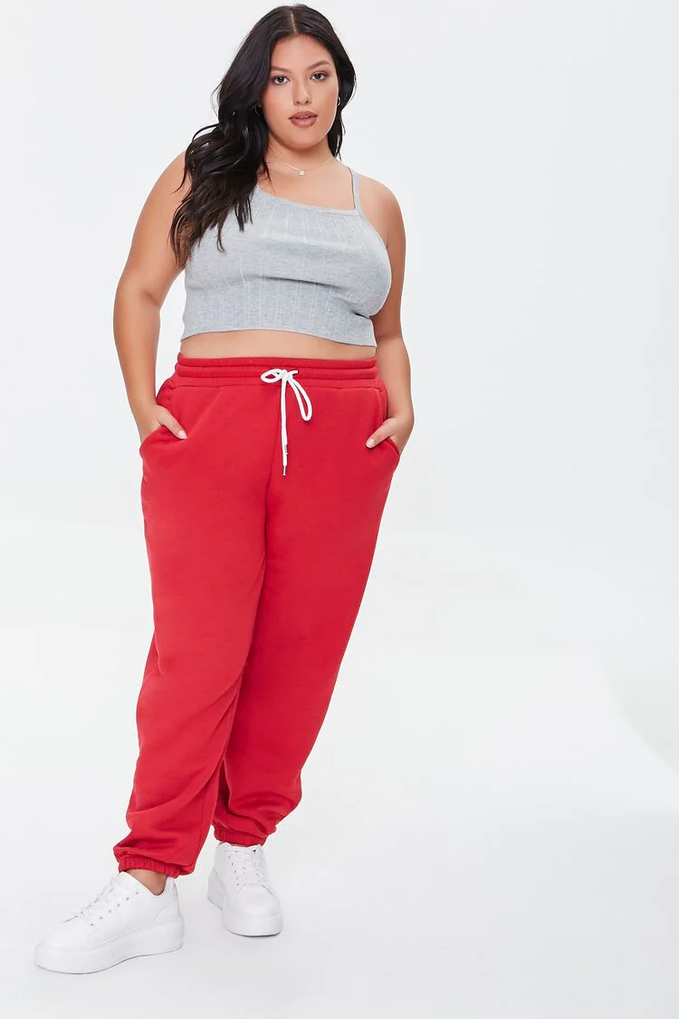 Plus Size Fleece Joggers - Image 9