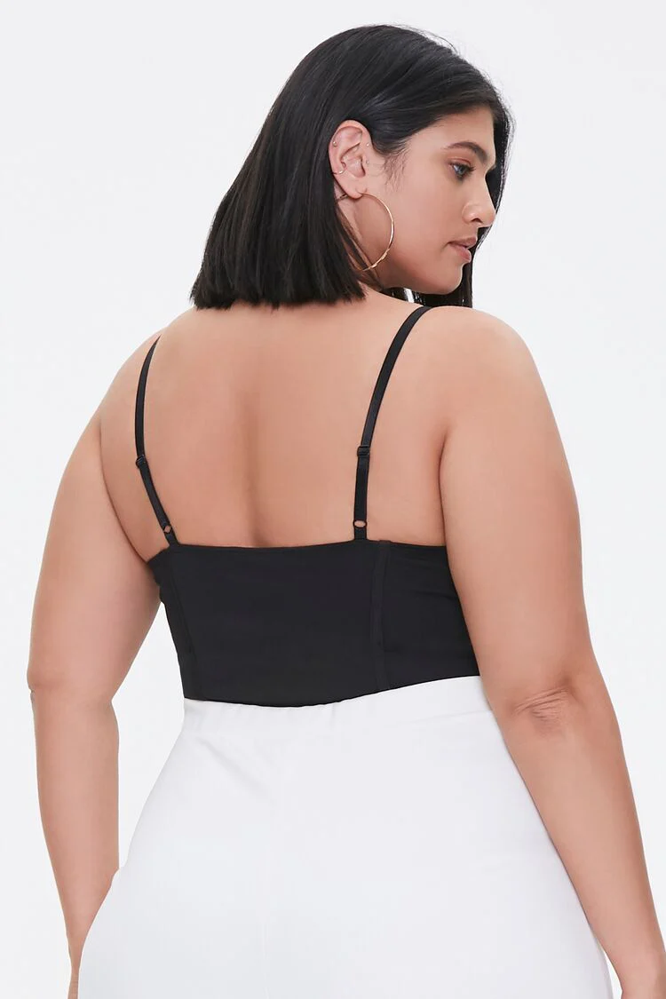 Plus Size Seamed Cami Bodysuit - Image 3
